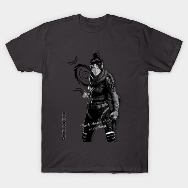 Wraith Legend Poster - Apex T-Shirt by ElevenGraphics